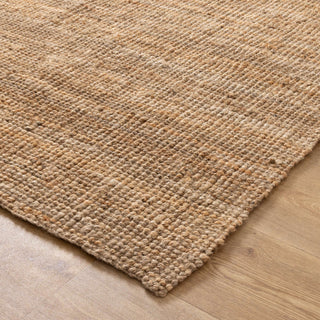 Close-up of handwoven jute fibres on the Bengal Natural Rug