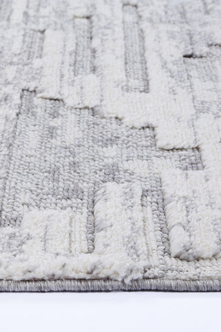 Close up of the Bilbao Ishka Grey Rug | Simple Style Co