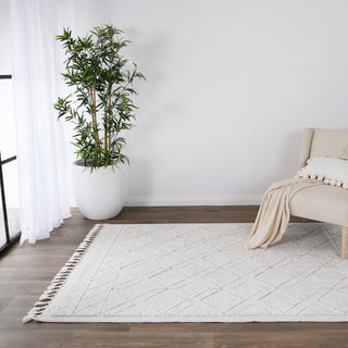 Bilbao Anisa Lattice Cream Rug