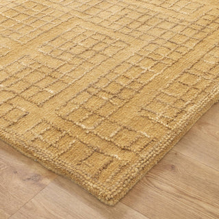 Hand-tufted Abasco Citron Wool Rug showcasing plush pile