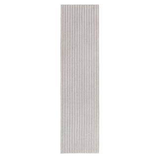 Loopsie: Cortina Grey Striped Faux Fur Runner Rug