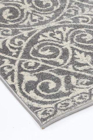 Delicate Katherine Grey & Ivory Rug