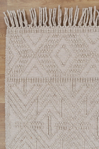 Diego Tribal Beige Wool Rug