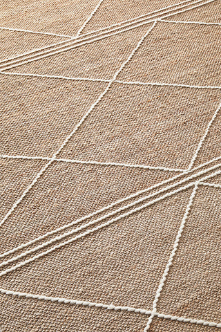 Darren Palmer Earth Natural Rug hand loomed with natural fibers