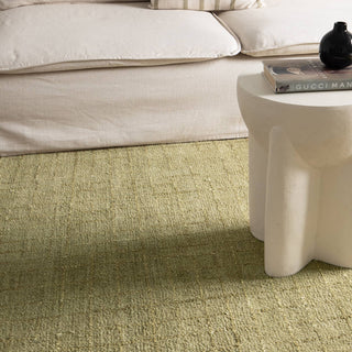 Plush 20mm pile on Abasco Green Wool Rug