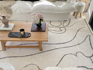 Turey Abstract Washable Rug