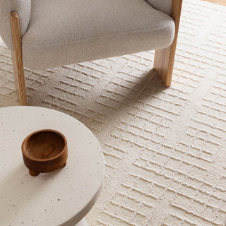 Plush wool underfoot experience with Abasco Ivory Rug