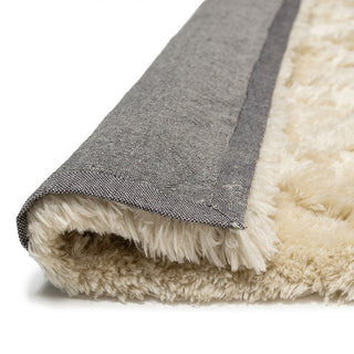 Loopsie - Kitz Beige Cream Diamond Shag Rug Back