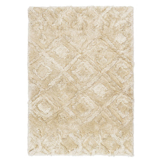 Loopsie - Kitz Beige Cream Diamond Shag Rug