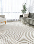 Rug Culture: Lotus Abbey Mixed Rug Styled In Living Room