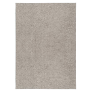 Loopsie Leyton Beige Grey Flatweave Washable Rug