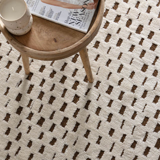 Turkish-made Mila Monochrome Squares Rug showcasing premium craftsmanship