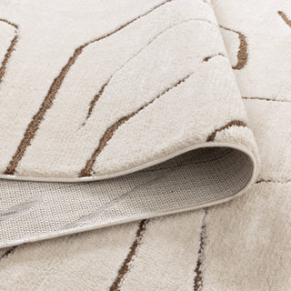 High-low pile texture detail of the Mila Modern Lines Rug