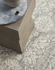 Gwyneth Transitional Silver Round Rug