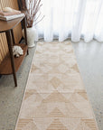 Rug Culture Patio Rico Natural Runner Rug styled