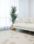 Rug Culture Patio Selin Natural Rug styled in living room