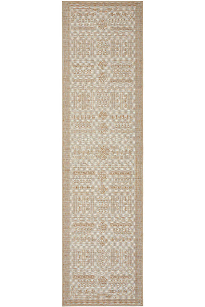 Rug Culture - Patio Ziggy Natural Runner Rug