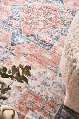 Revive Lila Rust Washable Rug