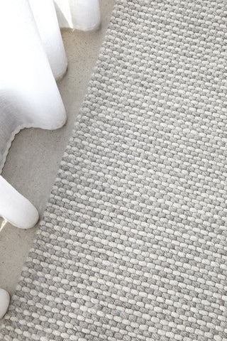 Arles Grey Wool & Viscose Rug