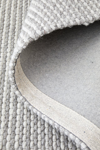 Arles Grey Wool & Viscose Rug