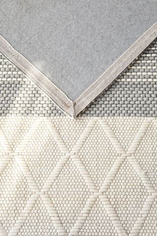 Studio Silver Textured Wool Rug