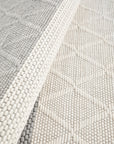 Studio Silver Textured Wool Rug