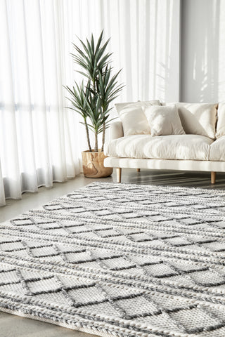 Milly Textured Tribal Wool Rug