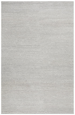 Carina Grey & Ivory Braided Wool Rug by Rug Culture - Handwoven with chunky soumak weave