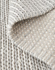 Carina Grey & Ivory Braided Wool Rug