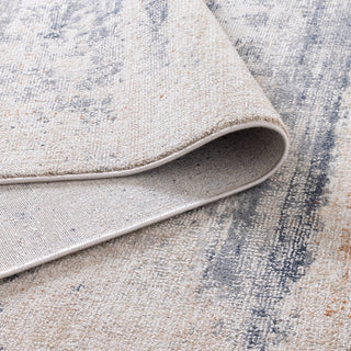 Toscana Distressed Splash Rug showing front and back while folded