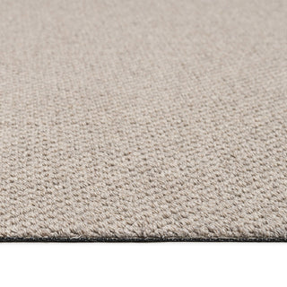 Tula Beige Grey Textured Rug by Loopsie