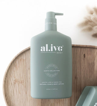 al.ive body Body Wash Kaffir Lime & Green Tea Hand & Body Lotion