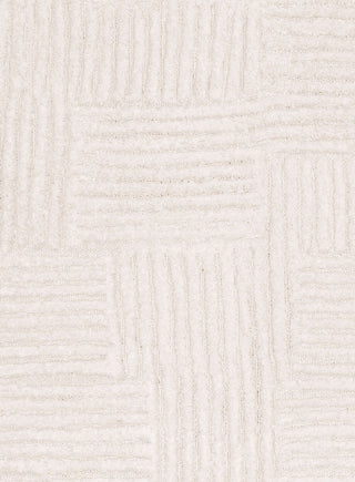 Arbori Ivory Abstract Rug by Loopsie Close Up