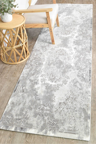 Austex RUGS 80x300cm Finnegan Neutral Grey Runner