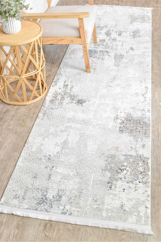 Austex RUGS 80x300cm Granada Dove Grey Modern Runner