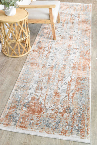 Austex RUGS 80x300cm Rosalind Terracotta Runner