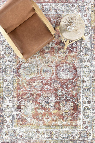 Austex RUGS Caria Terracotta Transitional Rug