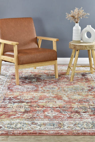 Austex RUGS Caria Terracotta Transitional Rug