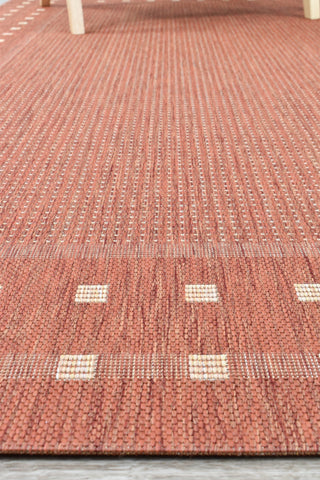 Austex RUGS Carter Terracotta Outdoor Rug