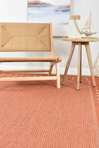 Austex RUGS Carter Terracotta Outdoor Rug