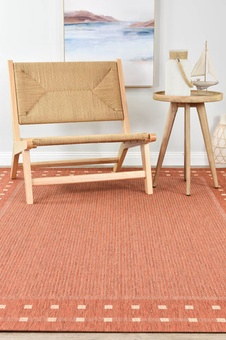 Austex RUGS Carter Terracotta Outdoor Rug