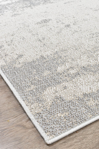 Austex RUGS Eden Silver & White Outdoor Rug