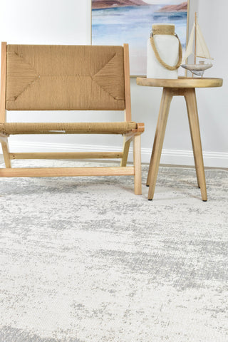 Austex RUGS Eden Silver & White Outdoor Rug