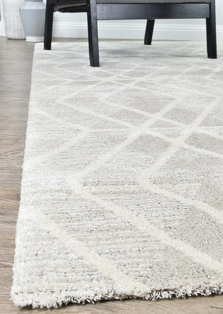 Greta Floor Rug - Natural/Grey - Large