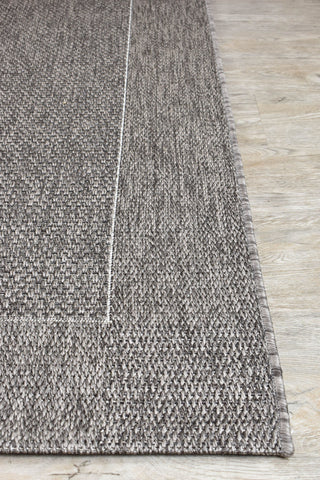 Austex RUGS Hanalei Charcoal Outdoor Rug