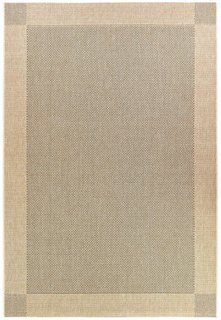 Austex RUGS Hanalei Sand & Black Outdoor Rug