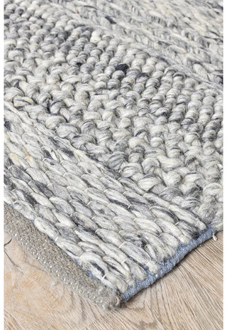 AUSTEX Rugs Normandy Grey Textured Wool Rug