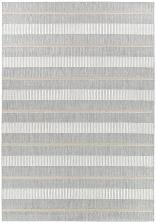 Austex RUGS Omari Grey & Cream Stripe Outdoor Rug