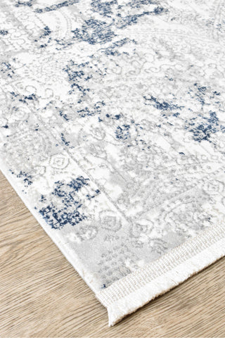 Austex RUGS Phoenix Belle White & Blue Rug