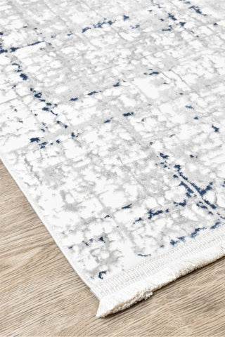 Austex RUGS Phoenix White & Blue Modern Rug